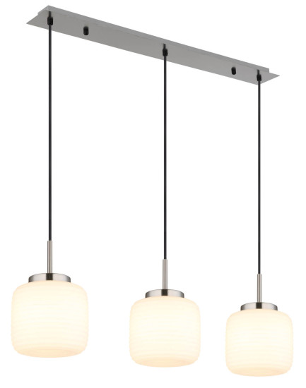 Globo Kladora E27 Hängeleuchte 3-fach 10W Nickel Matt, Metall Ø20cm 15772-3H