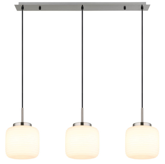 Globo Kladora E27 Hängeleuchte 3-fach 10W Nickel Matt, Metall Ø20cm 15772-3H