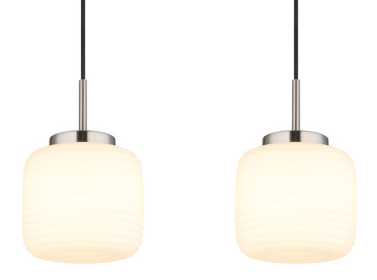 Globo Kladora E27 Hängeleuchte 3-fach 10W Nickel Matt, Metall Ø20cm 15772-3H