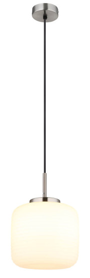 Globo Kladora E27 Hängeleuchte 10W Nickel Matt, Metall Ø24cm 15772H