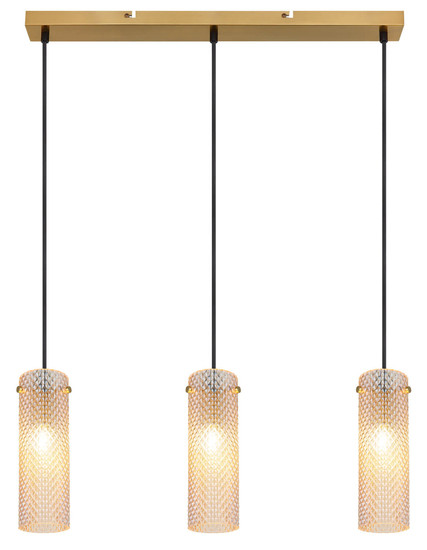 Globo Karolo E14 Hängeleuchte 3-fach 40W Goldfarben, Metall Ø8cm 15775-3H