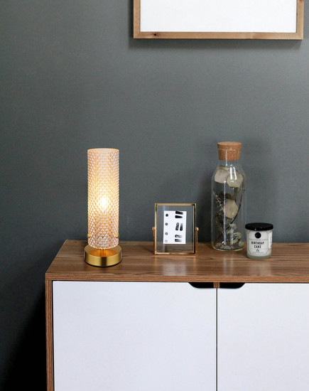 Globo Karolo E14 Tischleuchte 40W Goldfarben, Metall Ø8cm 15775T