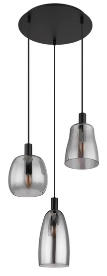 Globo Garri E14 Hängeleuchte 3-fach 40W Schwarz Matt, Metall 150cm 15789-3HB