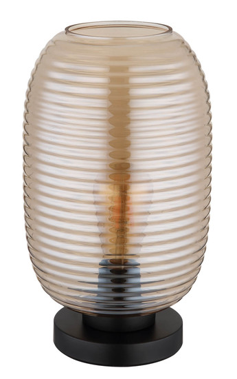 Globo Jefrey E27 Tischleuchte 40W Schwarz Matt, Metall Ø20cm 15794TA