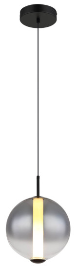 Globo Lacy LED Hängeleuchte 19W Warmweiß Schwarz Matt, Metall Ø25cm 15798H