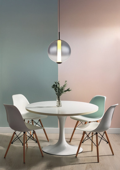 Globo Lacy LED Hängeleuchte 19W Warmweiß Schwarz Matt, Metall Ø25cm 15798H