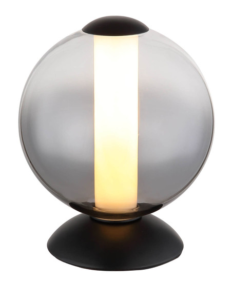 Globo Lacy LED Tischleuchte 15W Warmweiß Schwarz Matt, Metall Ø18cm 15798T