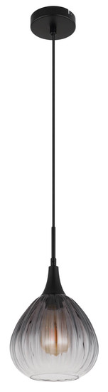 Globo Olsen E27 Hängeleuchte 40W Schwarz Matt, Metall Ø20cm 15887H