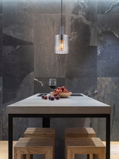 Globo Tulivar E27 Hängeleuchte 40W Grau Dunkel, Metall Ø18cm 15904HS