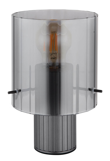 Globo Tulivar E27 Tischleuchte 40W Grau Dunkel, Metall Ø14cm 15904TS