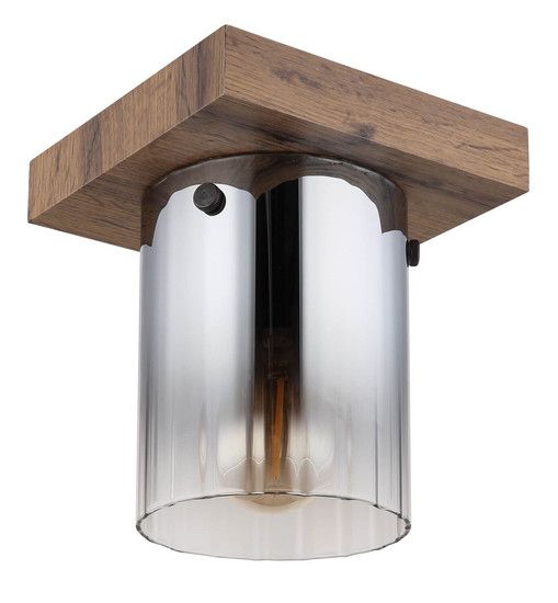 Globo Underwood E27 Deckenleuchte 40W Holzoptik Dunkel, Mdf Ø12cm 15915-1