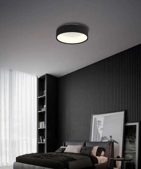 Globo Kemp LED Deckenleuchte 45W CCT Weiß Matt, Metall Memoryfunktion Ø46cm 15924DS