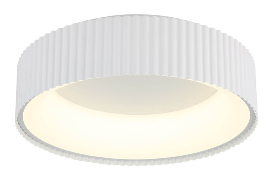 Globo Kemp LED Deckenleuchte 45W CCT Weiß Matt, Metall Memoryfunktion Ø46cm 15924DW