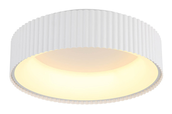 Globo Kemp LED Deckenleuchte 45W CCT Weiß Matt, Metall Memoryfunktion Ø46cm 15924DW