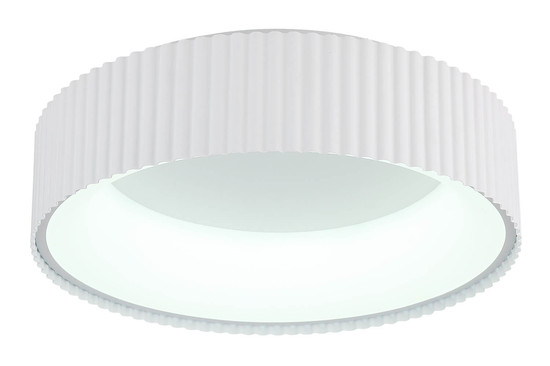 Globo Kemp LED Deckenleuchte 45W CCT Weiß Matt, Metall Memoryfunktion Ø46cm 15924DW