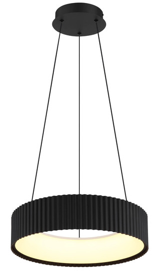 Globo Kemp LED Hängeleuchte 45W CCT Schwarz Matt, Metall Memoryfunktion Ø46cm 15924S
