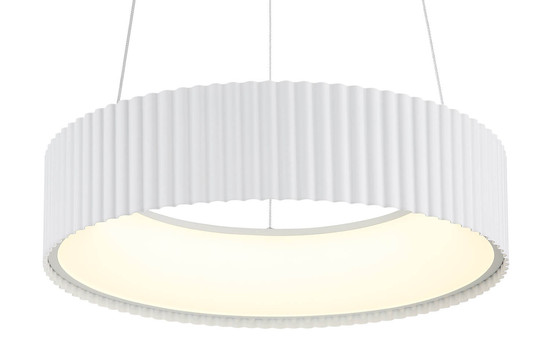 Globo Kemp LED Hängeleuchte 45W CCT Weiß Matt, Metall Memoryfunktion Ø46cm 15924W