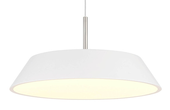 Globo LED Pendelleuchte Silena 24W warmweiss Weiß matt Metall Ø40cm
