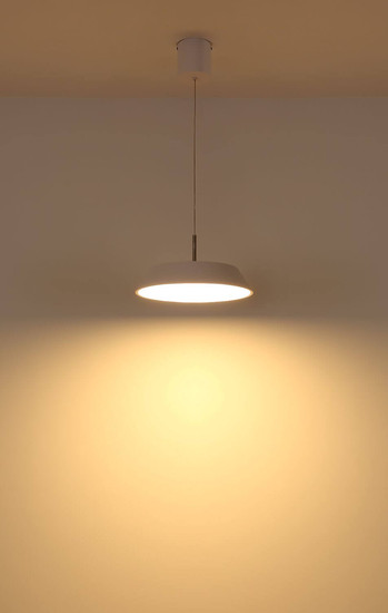 Globo LED Pendelleuchte Silena 24W warmweiss Weiß matt Metall Ø40cm