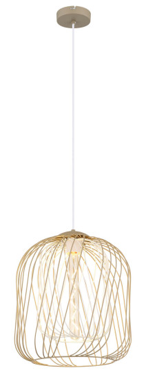 Globo Dichti E27 Hängeleuchte 40W Sandfarben Matt, Metall Ø35cm 15965H1