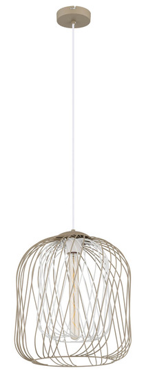 Globo Dichti E27 Hängeleuchte 40W Sandfarben Matt, Metall Ø35cm 15965H1