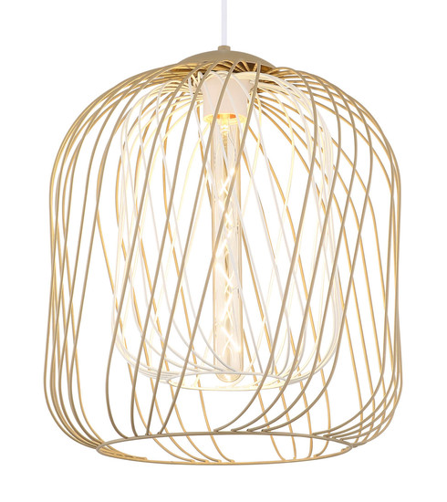 Globo Dichti E27 Hängeleuchte 40W Sandfarben Matt, Metall Ø35cm 15965H1