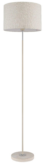 Globo Stehleuchte Deleon E27 Sandfarben matt cremefarben Metall Textil 159cm