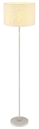 Globo Stehleuchte Deleon E27 Sandfarben matt cremefarben Metall Textil 159cm