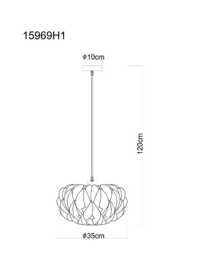 Globo Pendelleuchte Juana E27 Verchromt klar verspiegelt Metall Ø35cm