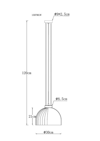 Globo Pendelleuchte Swanson E27 Weiß matt Metall Glas Ø30cm