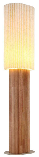 Globo Stehleuchte Jannie E27 Braun naturfarben Holz Leinen 140cm