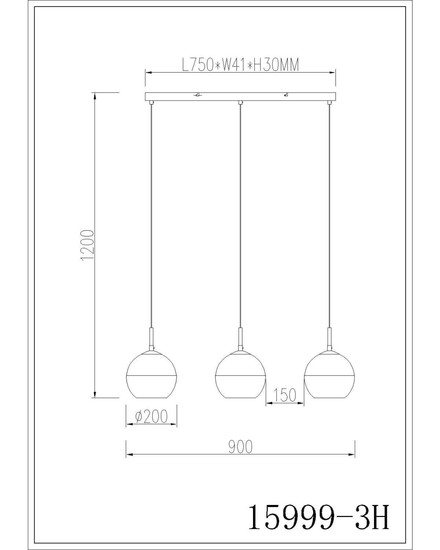 Globo Pendelleuchte Ragusa 3-flammig E27 Sandfarben matt Metall Glaskugeln 120x90cm