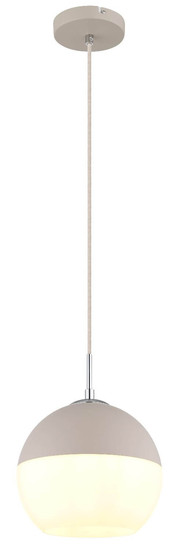 Globo Pendelleuchte Ragusa E27 Sandfarben matt Metall Glaskugel Ø25cm