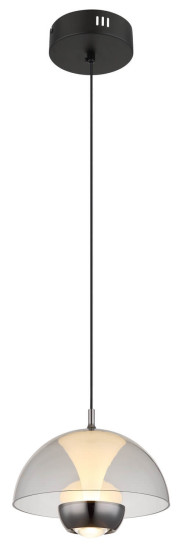 Globo Arus LED Hängeleuchte 10W Warmweiß Schwarz Matt, Metall Ø23cm 16022
