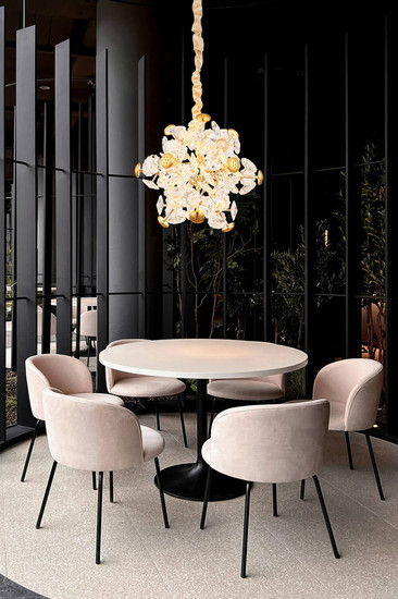 Globo Floriella LED Hängeleuchte 36W Warmweiß Goldfarben, Metall 120cm 16023H