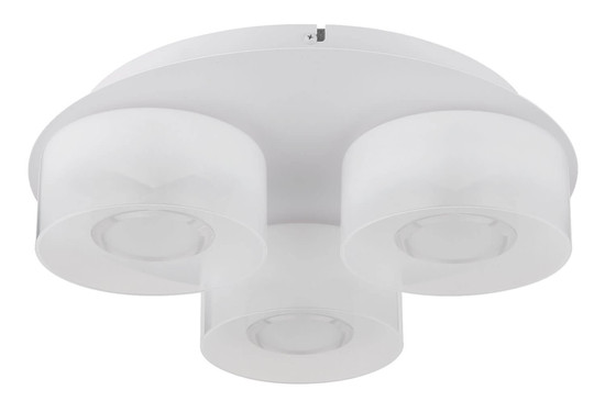 Globo LED Deckenleuchte Belinda 18W neutralweiss Weiß matt Metall Glas Ø38cm