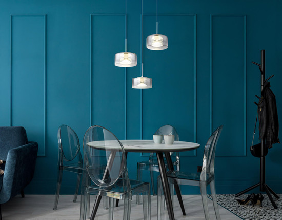 Globo Belinda LED Hängeleuchte 18W Neutralweiß Weiß, Metall Ø15cm 16024-3WR