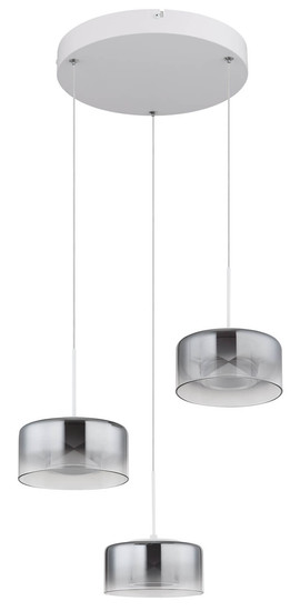 Globo Belinda LED Hängeleuchte 18W Neutralweiß Weiß, Metall Ø15cm 16024-3WR