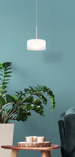 Globo Belinda LED Hängeleuchte 6W Neutralweiß Weiß Matt, Metall Ø15cm 16024HW