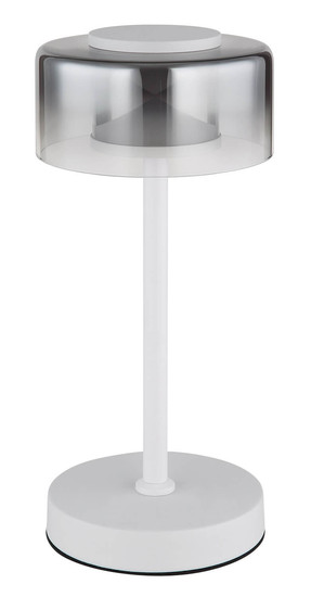 Globo Belinda LED Tischleuchte 6W Neutralweiß Weiß, Metall Ø15cm 16024TWR