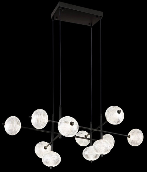 Globo LED Pendelleuchte Aida 70W CCT warm-/neutral-/tageslichtweiss Schwarz matt Metall 220x115cm
