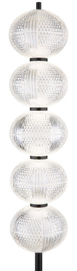 Globo Aida LED Stehleuchte 24W CCT Schwarz Matt, Metall Memoryfunktion Ø15cm 16042S