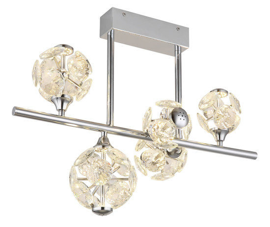 Globo Virina LED Deckenleuchte 42,50W Warmweiß Verchromt, Metall 46cm 16047-5DC