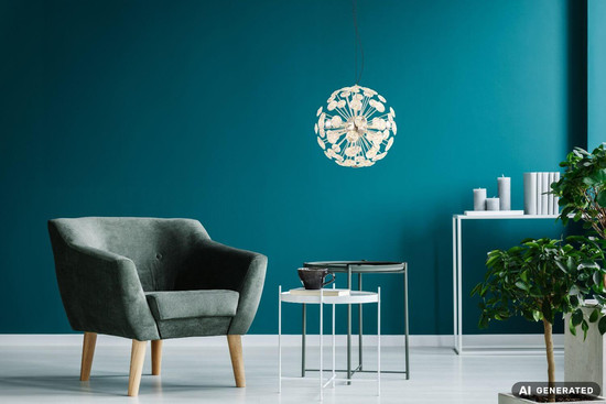 Globo LED Pendelleuchte Virina 24W warmweiss Verchromt klar Metall K9 Kristalle Ø45cm