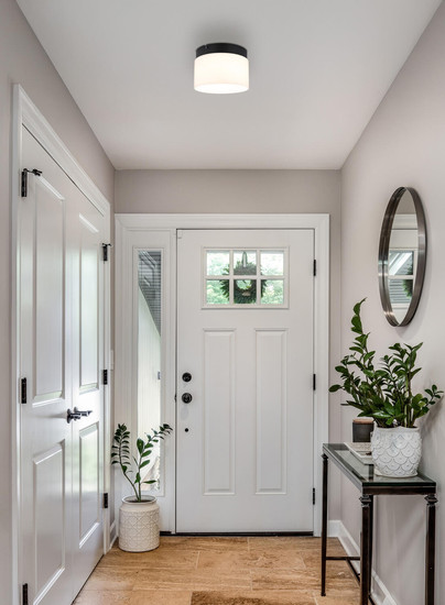 Globo Trenton LED Deckenleuchte 10W CCT Schwarz Matt, Metall Memoryfunktion Ø20cm 16052D