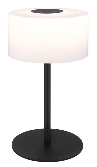 Globo Trenton LED Tischleuchte 10W CCT Schwarz Matt, Metall Ø20cm 16052T