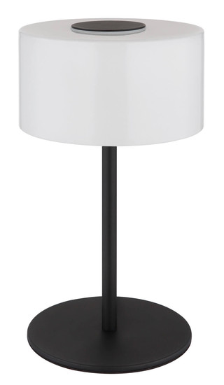 Globo Trenton LED Tischleuchte 10W CCT Schwarz Matt, Metall Ø20cm 16052T