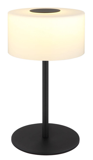 Globo Trenton LED Tischleuchte 10W CCT Schwarz Matt, Metall Ø20cm 16052T