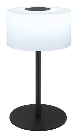 Globo Trenton LED Tischleuchte 10W CCT Schwarz Matt, Metall Ø20cm 16052T