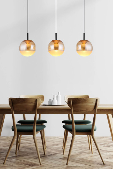 Globo Severin LED Hängeleuchte 20W Warmweiß Schwarz Matt, Metall Ø25cm 16057-3H